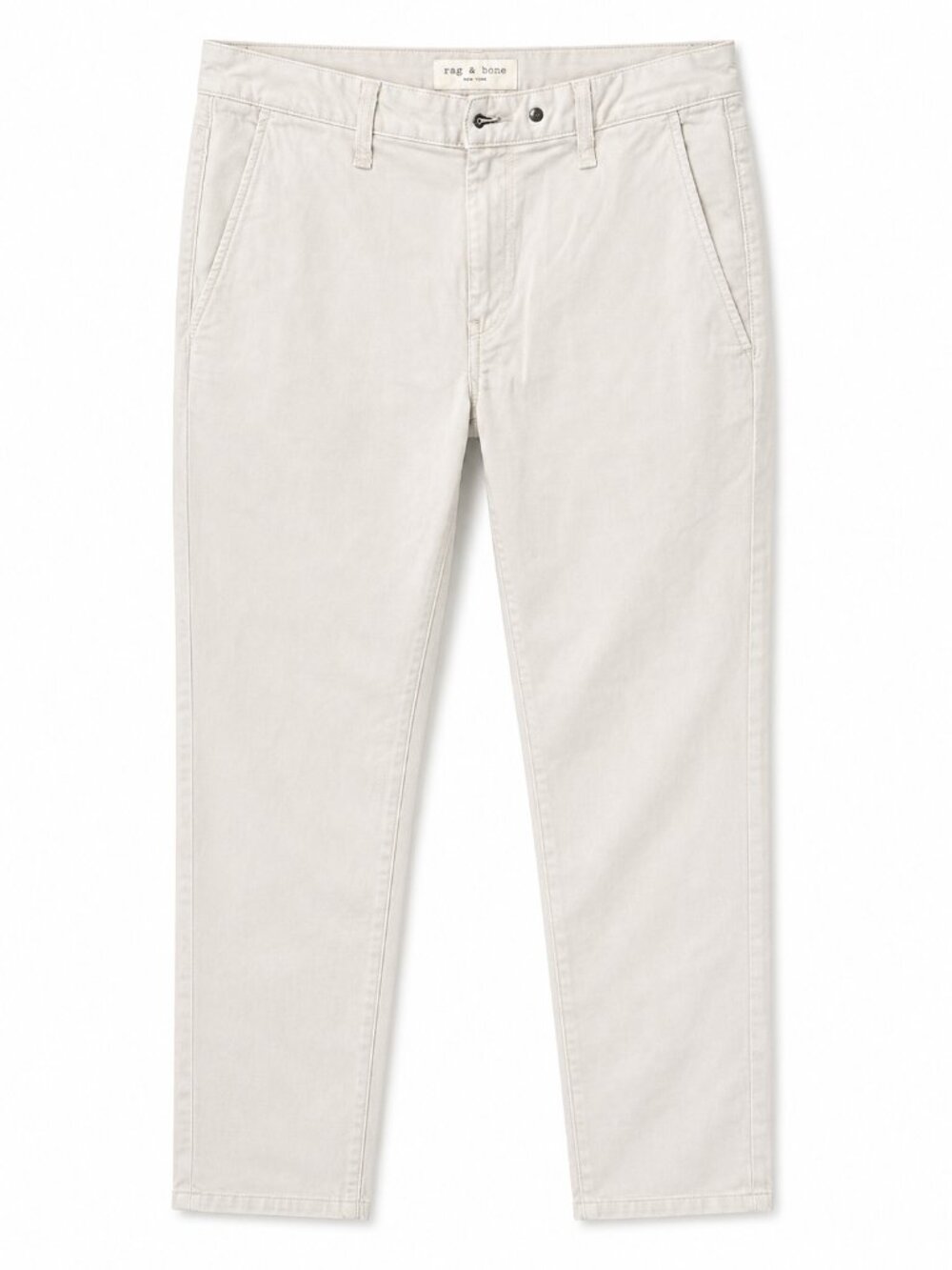 Rag & Bone Slim Chino Trousers Ecru Size 30